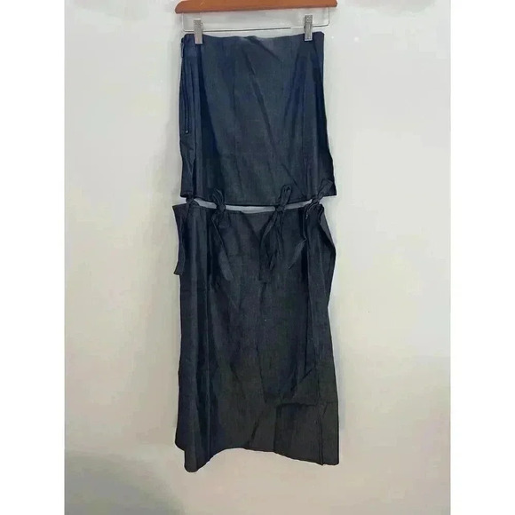 TOV Cutout Tie Maxi Skirt Black Size‎ Small - Picture 5 of 10
